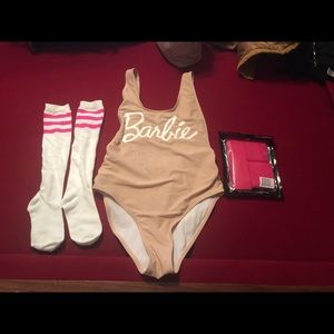 WORKOUT BARBIE COSTUME